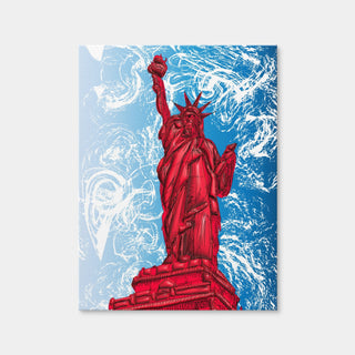 AUTO-MOCKUP WHITE | Statue of Liberty Red | 1 Piece | Gallery Wrap | group=3x4