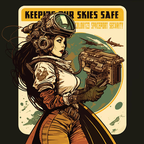 Steampunk - Keeping Our Skies Safe Wall Art