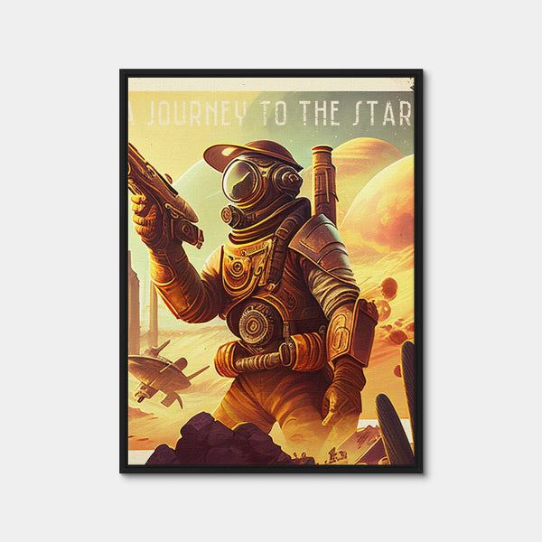Steampunk Adventurer - A Journey to the Stars Wall Art — Framed Canvas Format preview