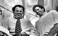 Step Brothers - Crossing Streams Grayscale Wall Art