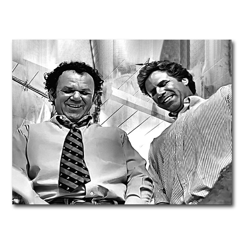 Step Brothers - Crossing Streams Grayscale Wall Art