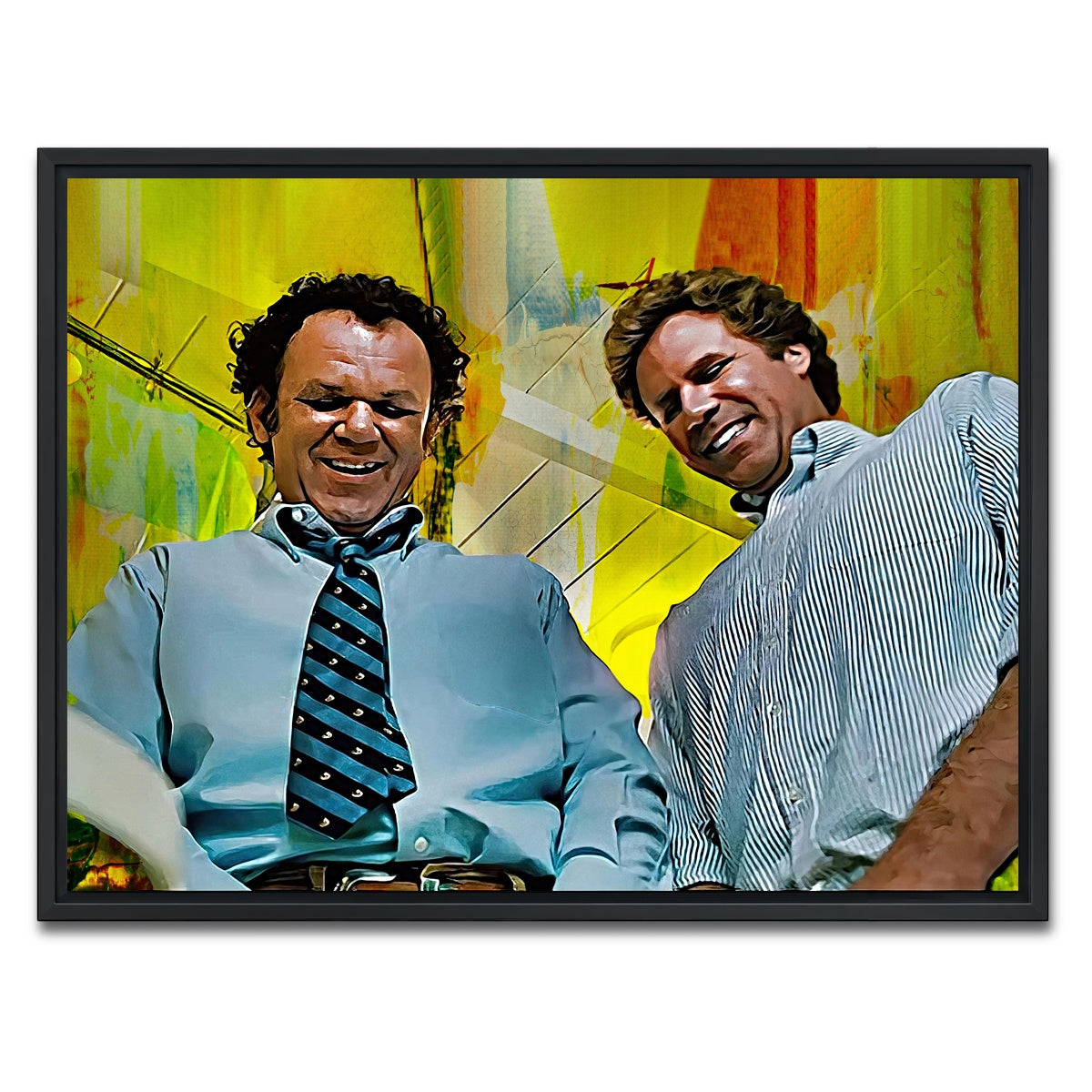 AUTO-MOCKUP WHITE | Step Brothers - Crossing Streams | 1 Piece | Black Framed Canvas | group=4x3