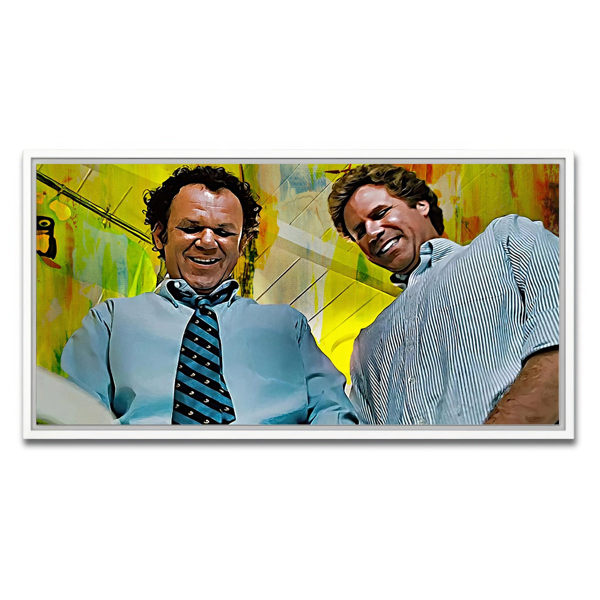 AUTO-MOCKUP WHITE | Step Brothers - Crossing Streams | 1 Piece | White Framed Canvas | group=2x1