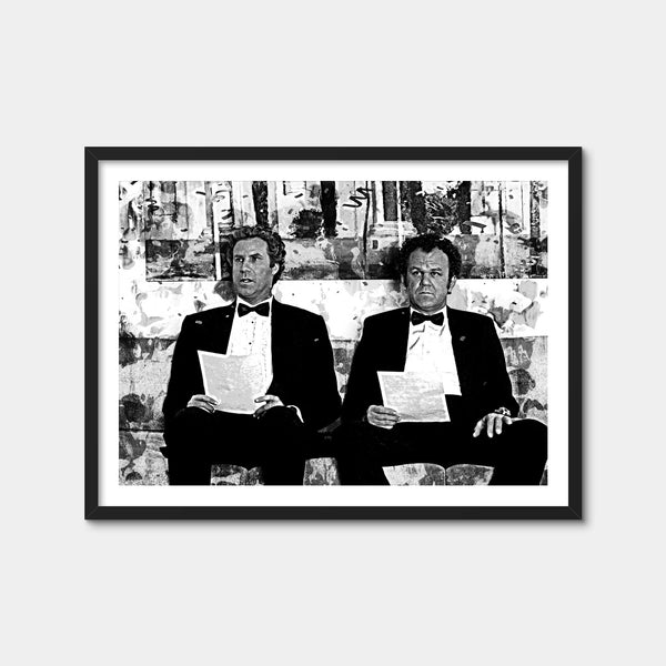 Step Brothers Grayscale Wall Art — Framed Print Format preview