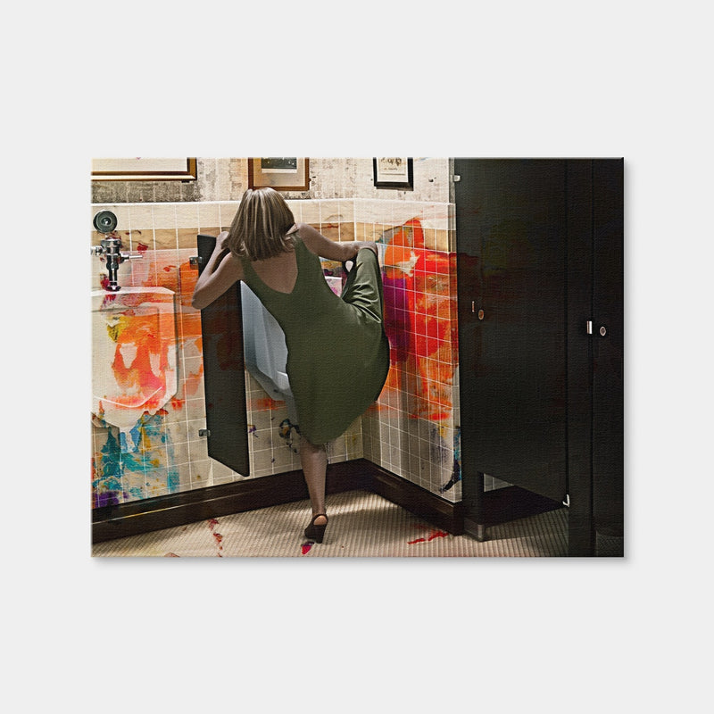 AUTO-MOCKUP WHITE | Step Brothers Urinal | 1 Piece | Gallery Wrap Canvas | group=4x3