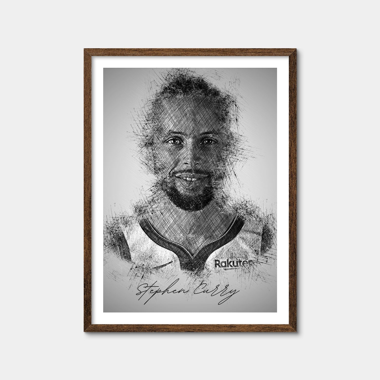 【送料無料・即日発送】カリー　フレームアート　Stephen Curry Stephen Curry Wall Art
