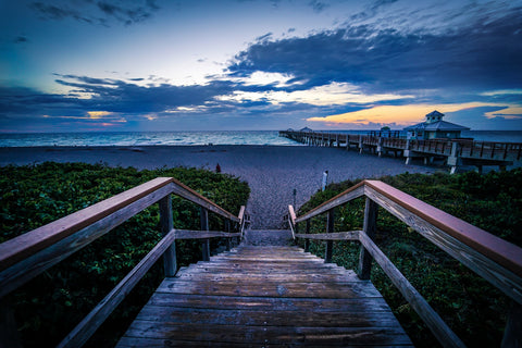 Steps to Juno Beach Pier Wall Art
