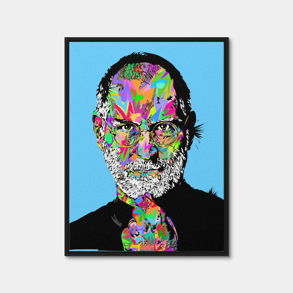 Steve Jobs Wall Art — Framed Canvas Format preview