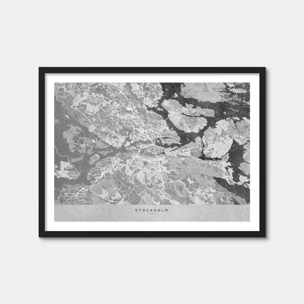 Stockholm Map 2 Wall Art — Framed Print Format preview