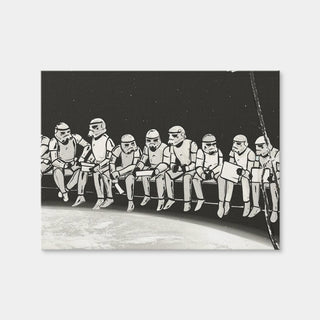 AUTO-MOCKUP WHITE | Storm Trooper Lunch on a Skyscraper | 1 Piece | Gallery Wrap | group=4x3