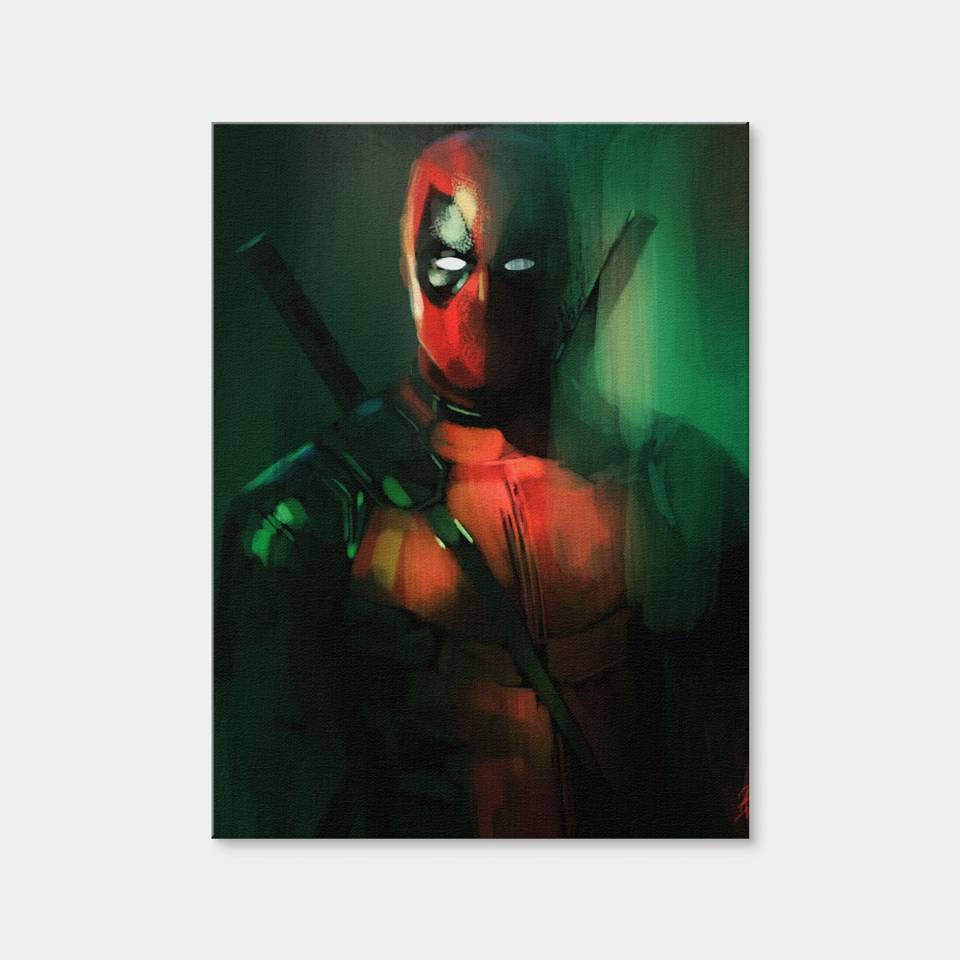 AUTO-MOCKUP WHITE | Streaks of Deadpool | 1 Piece | Gallery Wrap | group=3x4