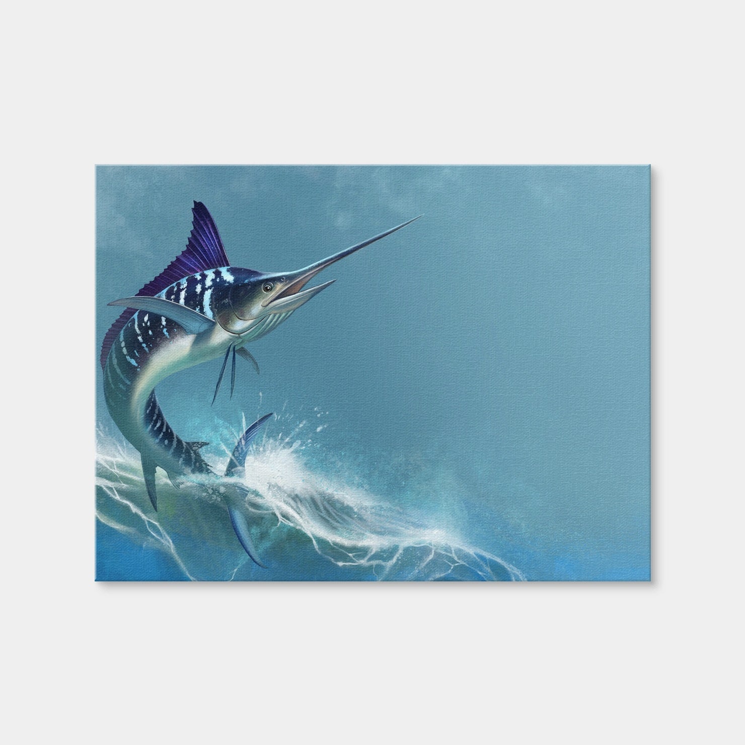 AUTO-MOCKUP WHITE | Striped Marlin on Sea | 1 Piece | Gallery Wrap | group=4x3