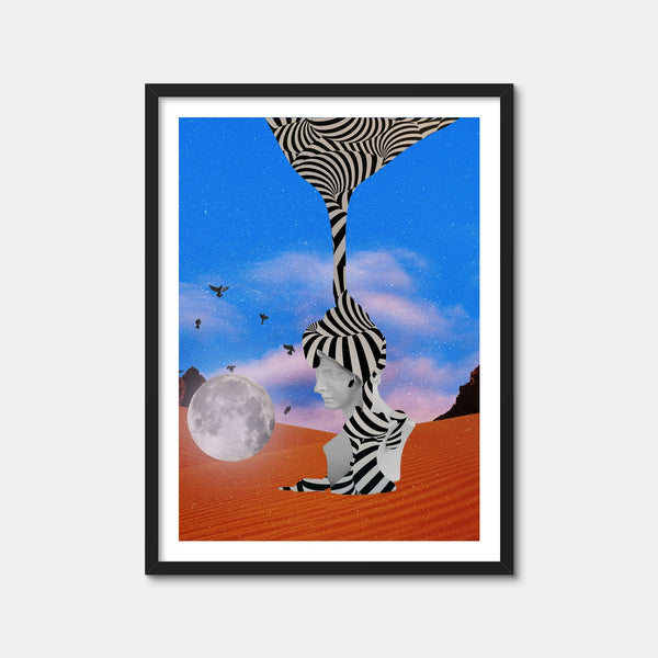 Stripes Abstract Wall Art — Framed Print Format preview