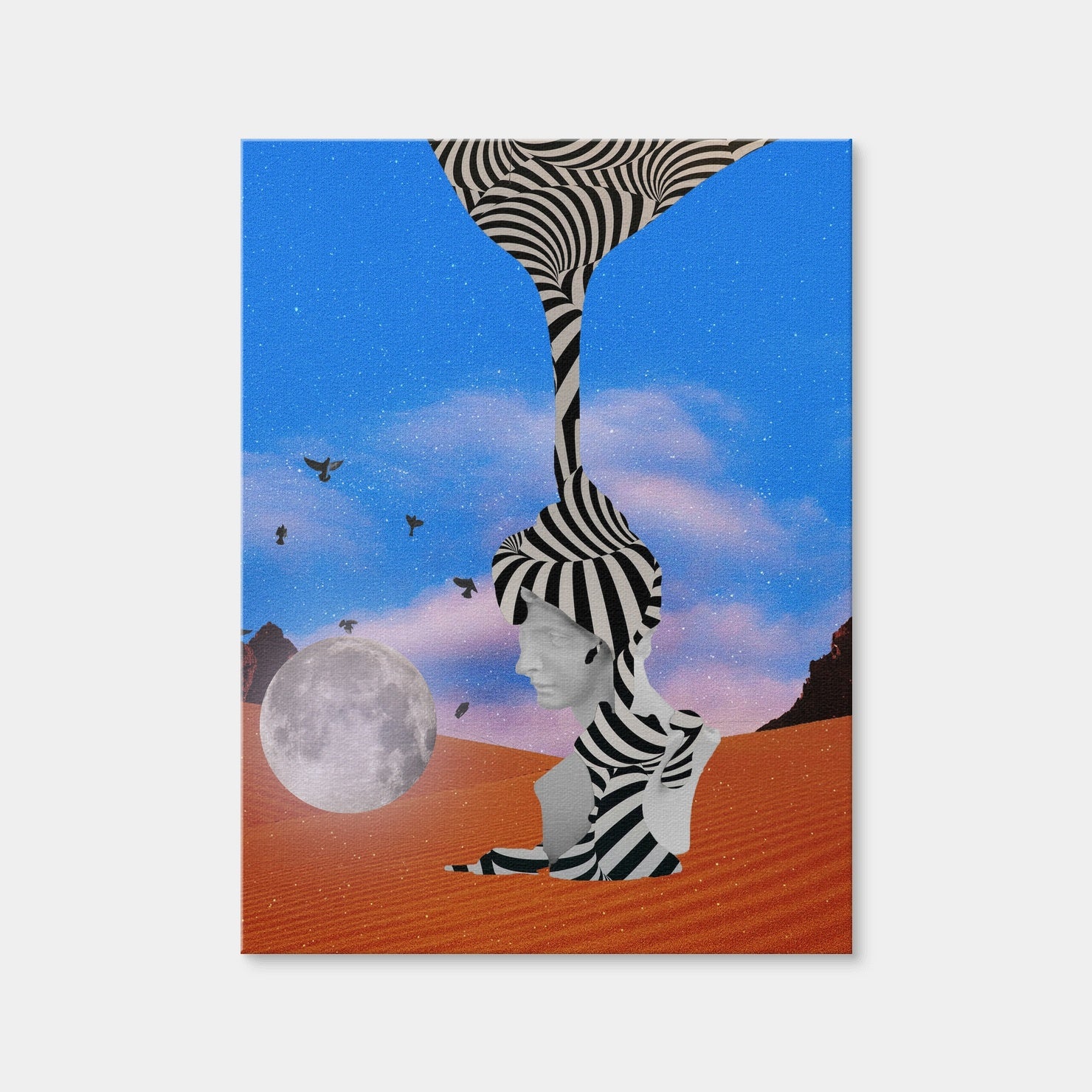 AUTO-MOCKUP WHITE | Stripes Abstract | 1 Piece | Gallery Wrap | group=3x4