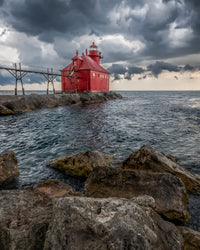 Sturgeon Bay Ship Canal Pierhead Lighthouse Wall Art