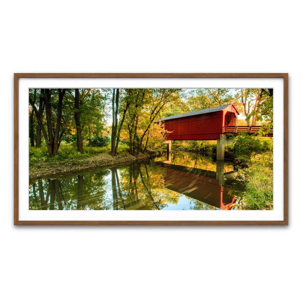 Framed Print 2x1 Walnut