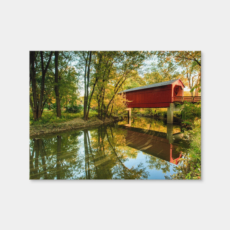 AUTO-MOCKUP WHITE | Sugar Creek Covered Bridge | 1 Piece | Gallery Wrap Canvas | group=4x3