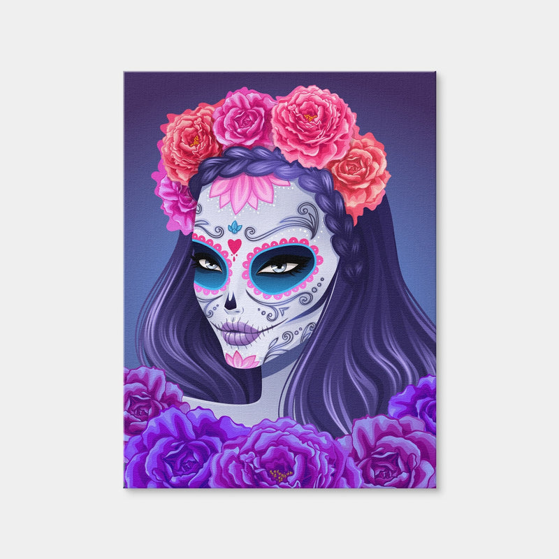 AUTO-MOCKUP WHITE | Sugar Skull Woman | 1 Piece | Gallery Wrap | group=3x4