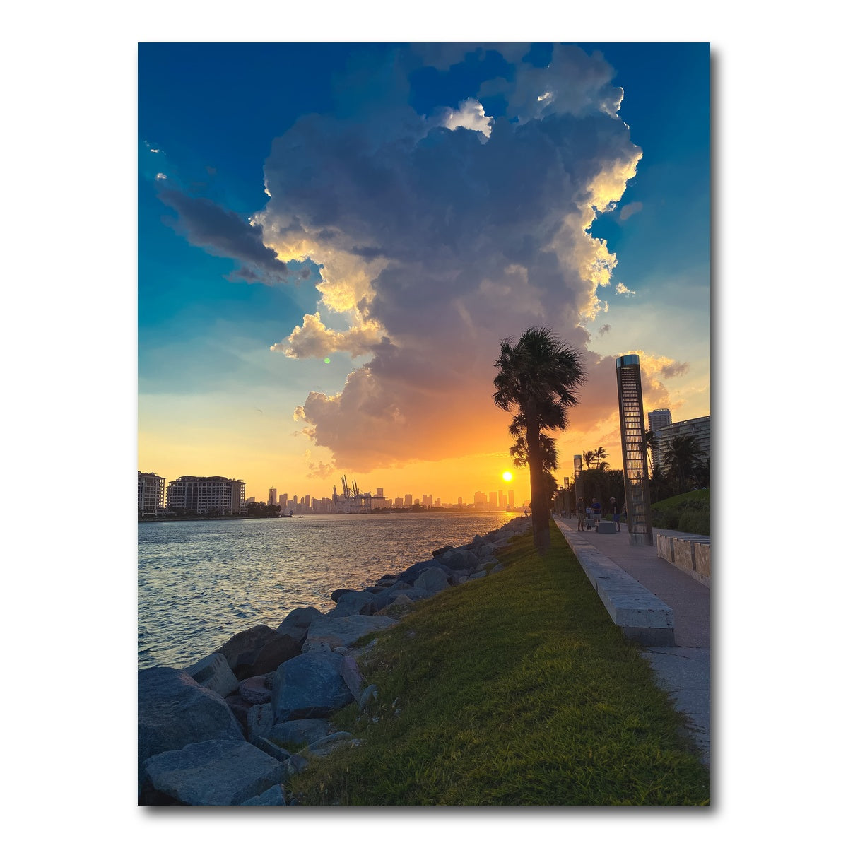 AUTO-MOCKUP WHITE | Sun Over Miami | 1 Piece | Gallery Wrap Canvas | group=3x4