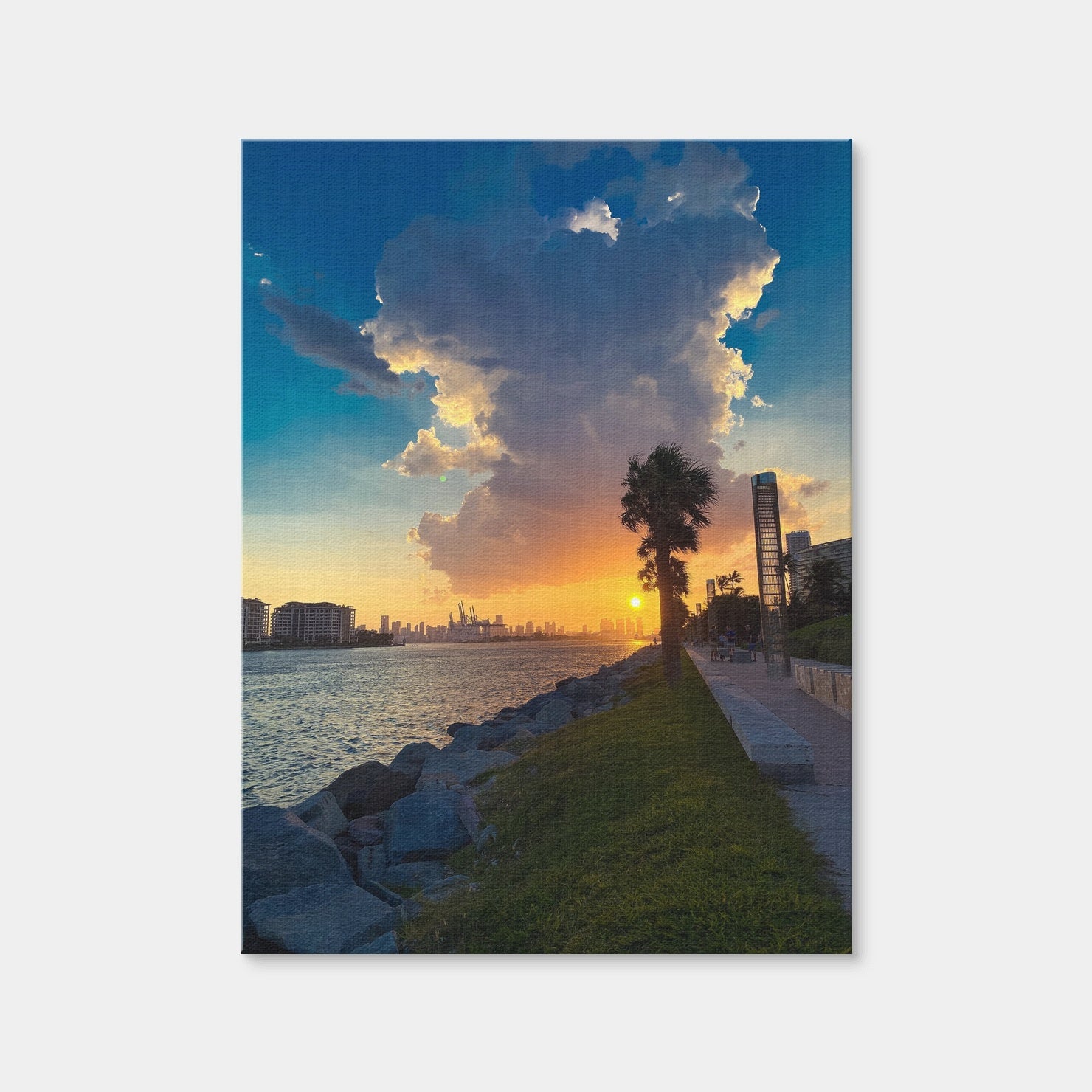 AUTO-MOCKUP WHITE | Sun Over Miami | 1 Piece | Gallery Wrap | group=3x4