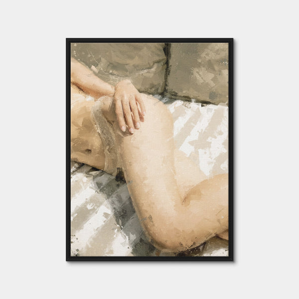 Sunbather Wall Art — Framed Canvas Format preview