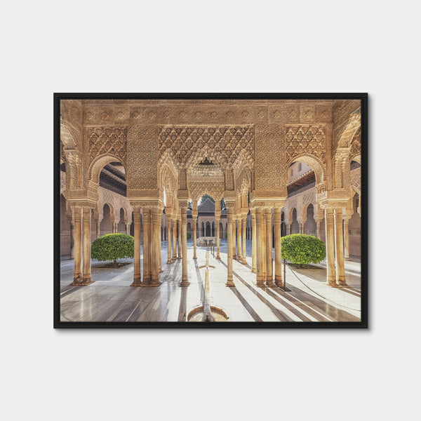 Sunlight In The Alhambra Wall Art — Framed Canvas Format preview