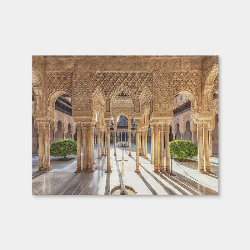 AUTO-MOCKUP WHITE | Sunlight In The Alhambra | 1 Piece | Gallery Wrap Canvas | group=4x3