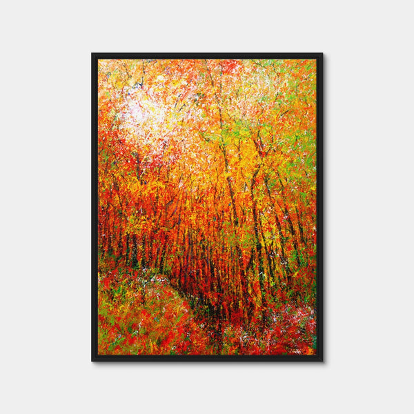 Sunlit Wall Art — Framed Canvas Format preview