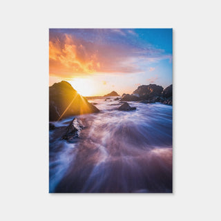 AUTO-MOCKUP WHITE | Sunrise Waves | 1 Piece | Gallery Wrap Canvas | group=3x4