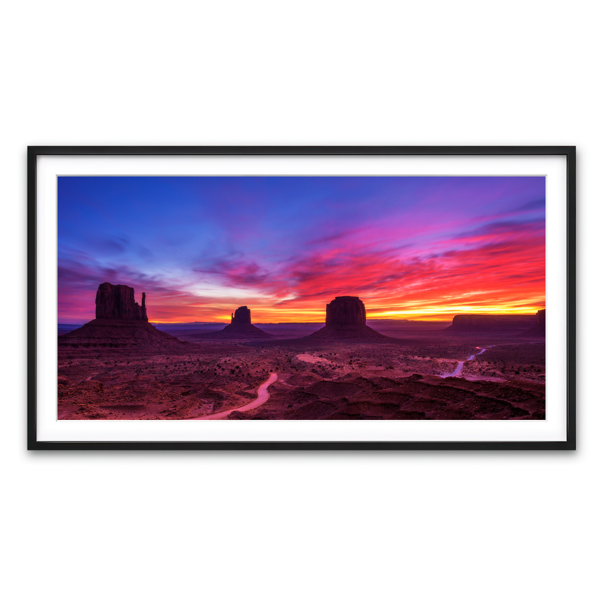 Framed Print 2x1 Black