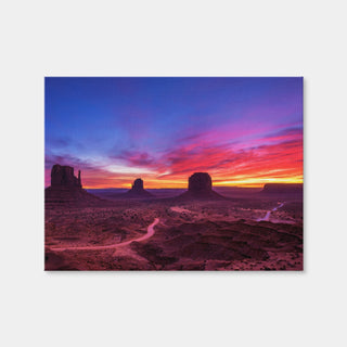 AUTO-MOCKUP WHITE | Sunrise over Monument Valley | 1 Piece | Gallery Wrap Canvas | group=4x3
