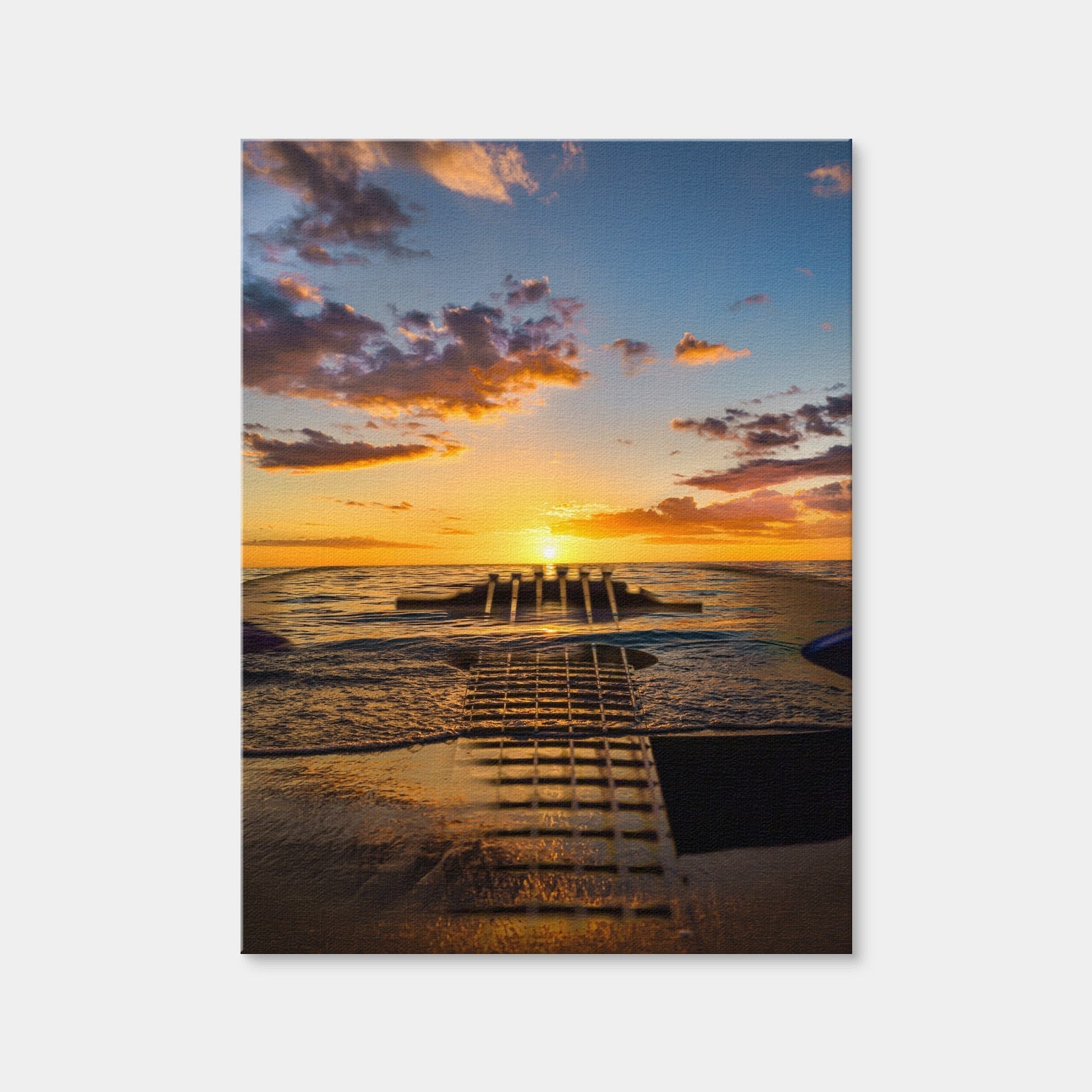 AUTO-MOCKUP WHITE | Sunset Guitar | 1 Piece | Gallery Wrap | group=3x4
