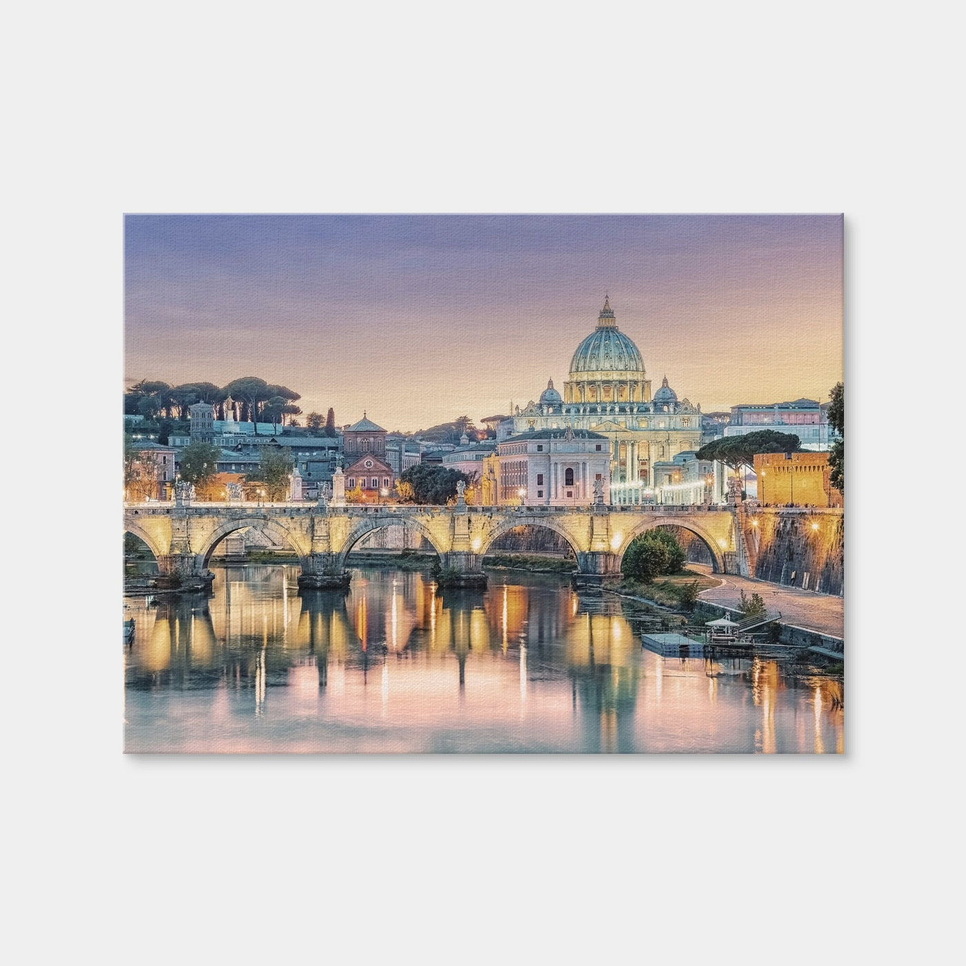 AUTO-MOCKUP WHITE | Sunset In Rome | 1 Piece | Gallery Wrap | group=4x3