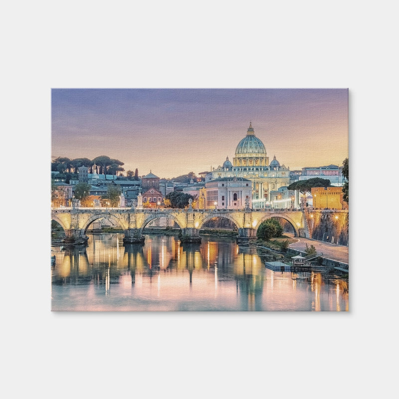 AUTO-MOCKUP WHITE | Sunset In Rome | 1 Piece | Gallery Wrap | group=4x3
