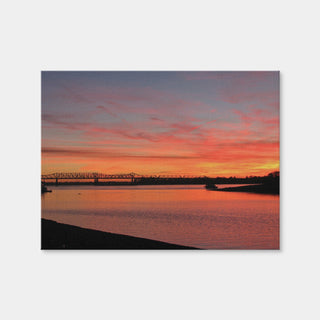 AUTO-MOCKUP WHITE | Sunset Mississippi River In Memphis | 1 Piece | Gallery Wrap | group=4x3