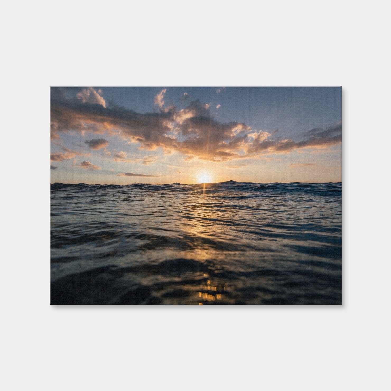 AUTO-MOCKUP WHITE | Sunset Ocean | 1 Piece | Gallery Wrap | group=4x3