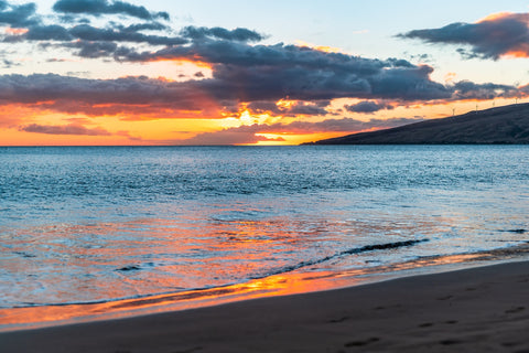 Sunset Over the Beach Wall Art