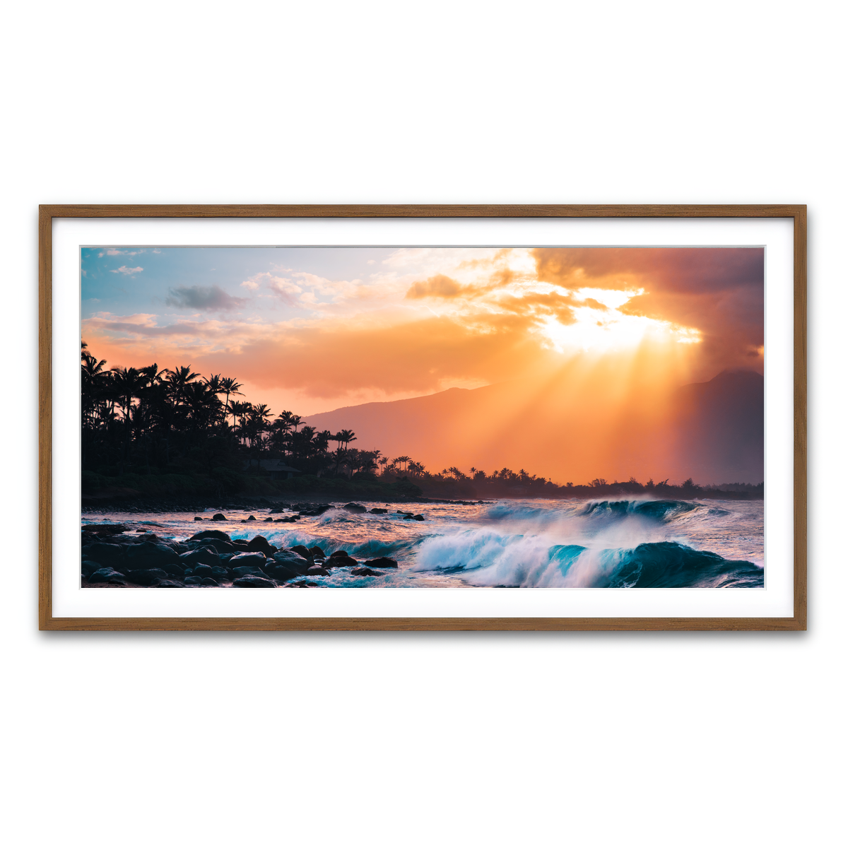 Framed Print 2x1 Walnut