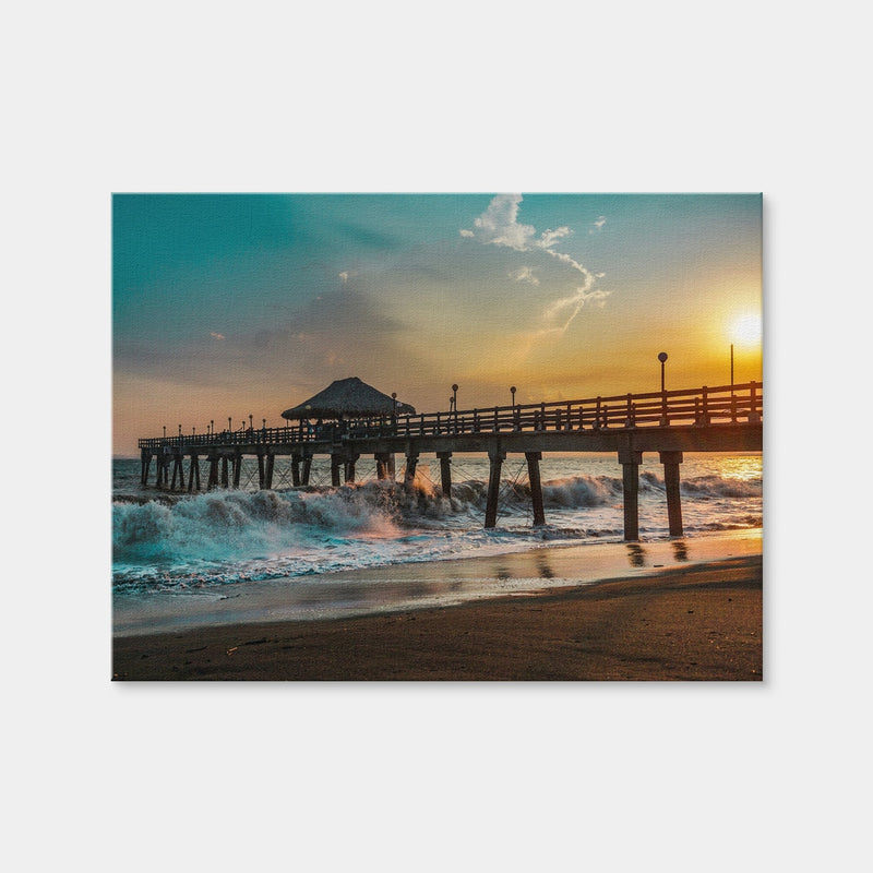 AUTO-MOCKUP WHITE | Sunset Pier | 1 Piece | Gallery Wrap | group=4x3