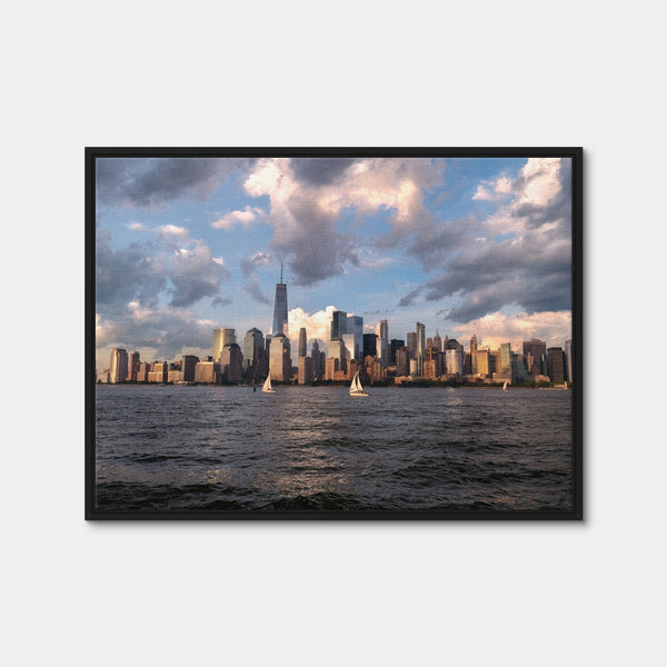 Sunset Sails Wall Art — Framed Canvas Format preview