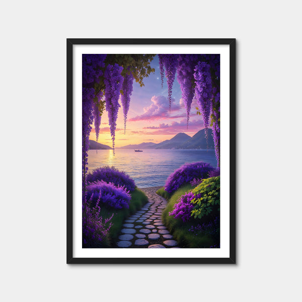 Sunset Serenity Wall Art — Framed Print Format preview