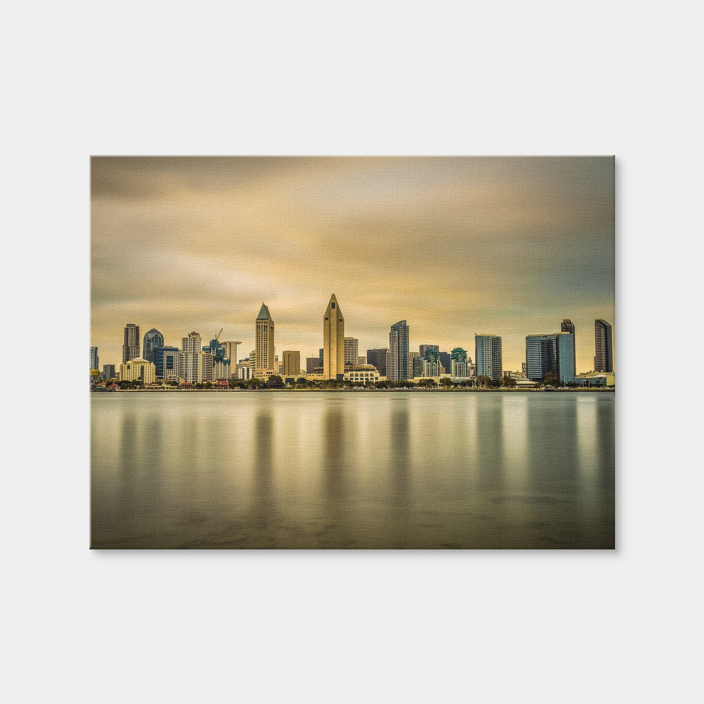AUTO-MOCKUP WHITE | Sunset Skyline of San Diego | 1 Piece | Gallery Wrap | group=4x3