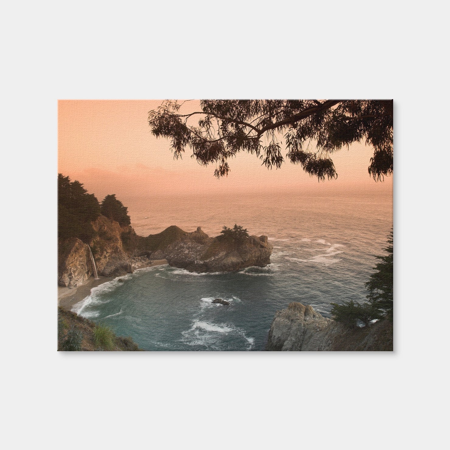 AUTO-MOCKUP WHITE | Sunset at California Beach | 1 Piece | Gallery Wrap | group=4x3