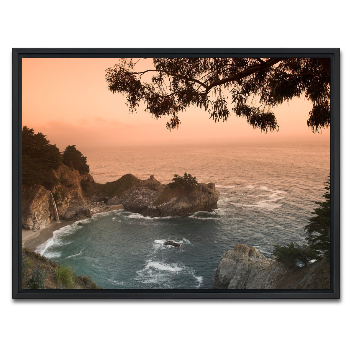 Sunset at California Beach Wall Art