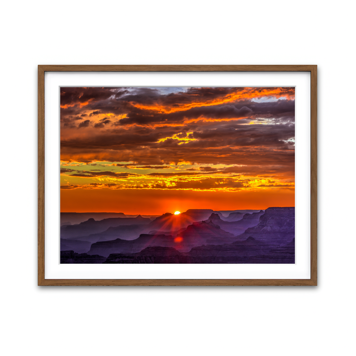 Framed Print 4x3 Walnut