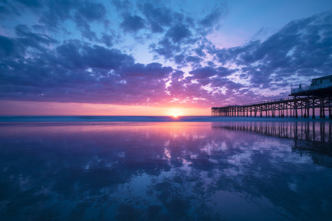 Sunset at Pacific Beach San Diego Wall Art