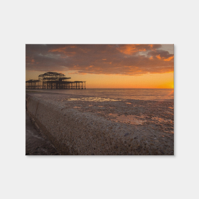 AUTO-MOCKUP WHITE | Sunset at West Pier | 1 Piece | Gallery Wrap | group=4x3