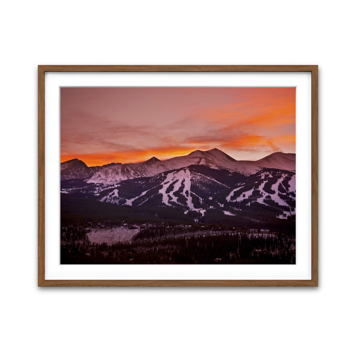 Framed Print 4x3 Walnut