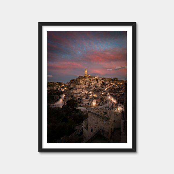Sunset in Matera Wall Art — Framed Print Format preview