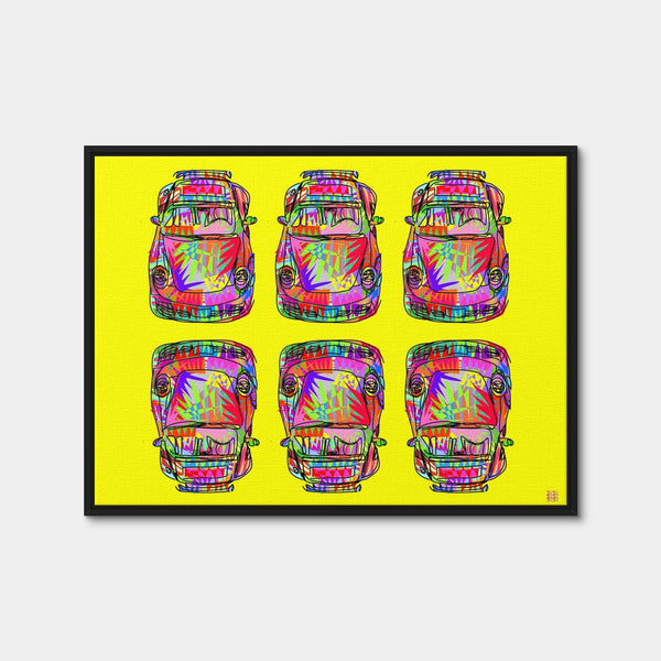 Super Wavy Wall Art — Framed Canvas Format preview